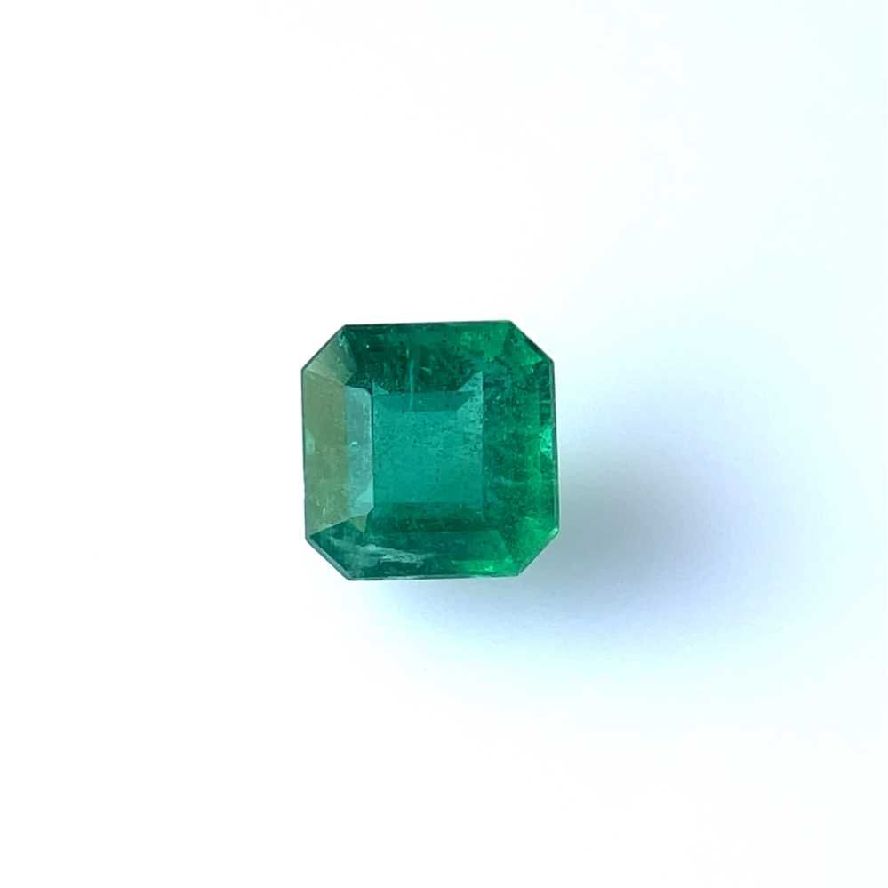 Szmaragd 2,18 ct, zielony, szlif asscher