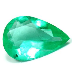 Szmaragd 2,77 ct, zielony, szlif gruszka