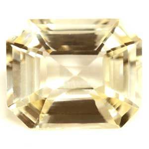 Szafir 2,09 ct, żółty, szlif szmaragdowy