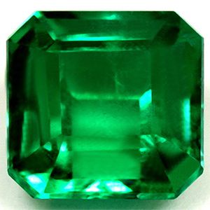 Szmaragd 1,58 ct, zielony, szlif szmaragdowy