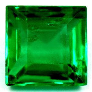 Szmaragd 1,66 ct, zielony, szlif kwadratowy