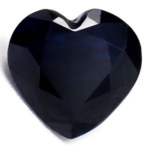Szafir 1,36 ct, niebieski, szlif serce