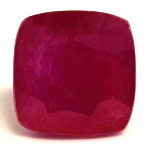 Rubin 2,87 ct, czerwony, szlif cushion