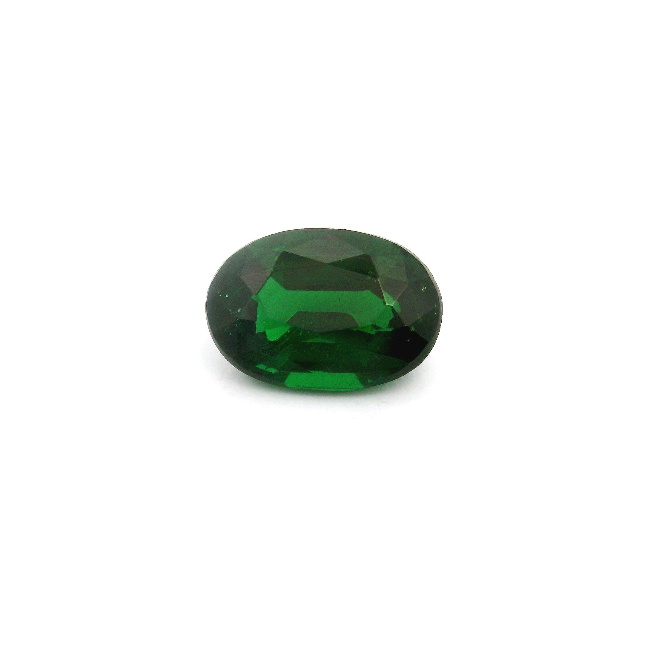 Granat 2,03 ct, zielony, szlif owalny