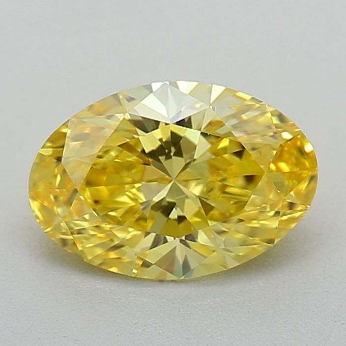 0.55 CT Fancy Vivid Yellow OVAL