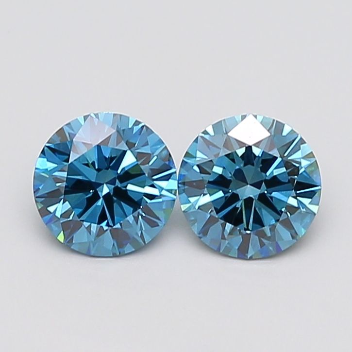 1.11 CT Fancy Vivid Blue ROUND