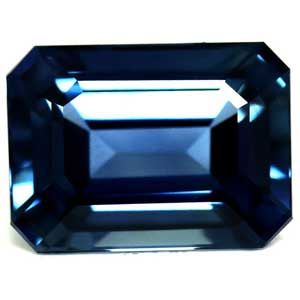 Szafir 1,36 ct, niebieski, szlif szmaragdowy