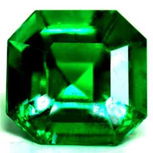 Szmaragd 1,12 ct, zielony, szlif szmaragdowy