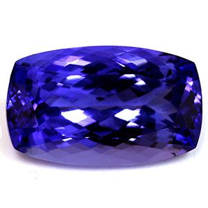 Tanzanit 5,30 ct, niebieski, szlif cushion