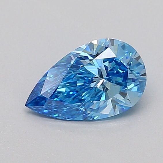 0.51 CT Fancy Intense Blue PEAR