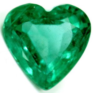 Szmaragd 1,92 ct, zielony, szlif serce