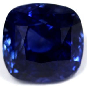 Szafir 4,49 ct, niebieski, szlif cushion