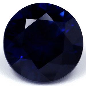 Szafir 1,61 ct, niebieski, szlif okrągły