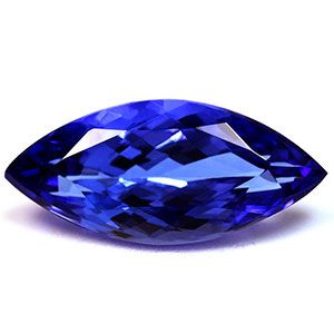 Tanzanit 4,50 ct, niebieski, szlif markiza