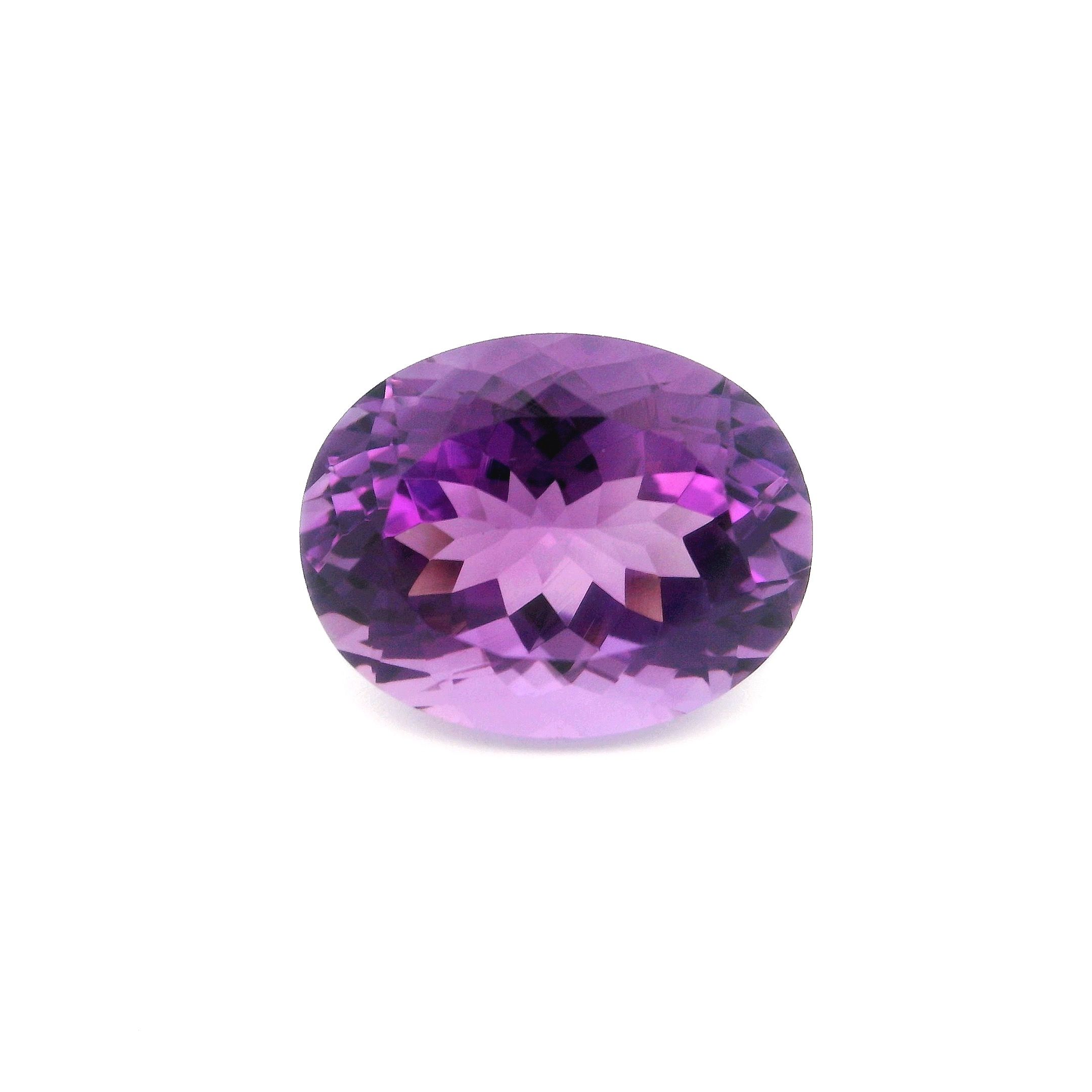 7.14 ct Oval amethyst