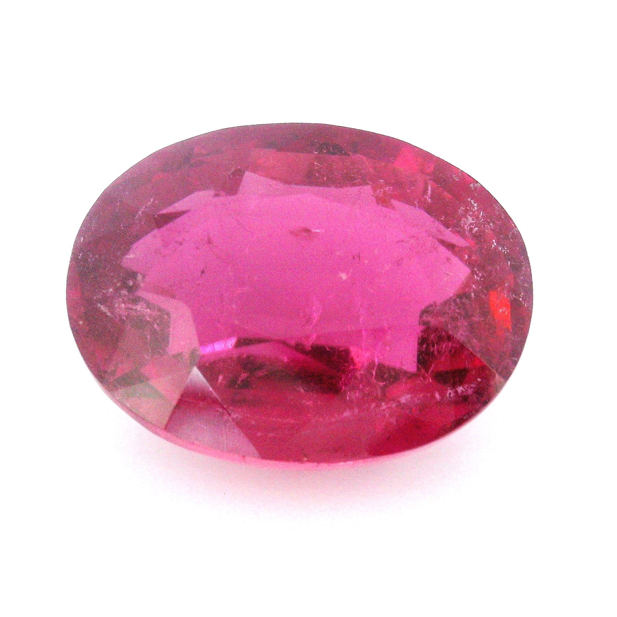 Turmalin 16,86 ct, różowy, szlif owalny