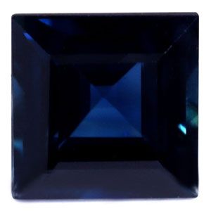 Szafir 1,09 ct, niebieski, szlif kwadratowy
