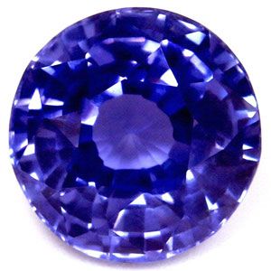 Szafir 2,42 ct, niebieski, szlif okrągły