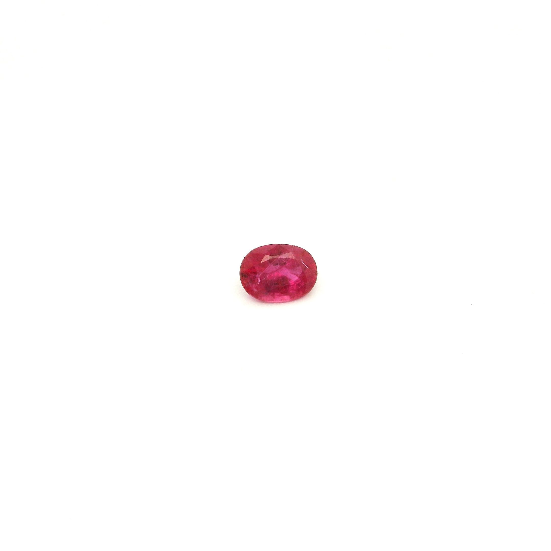RUBY FACETED 0.23ct RED Medium Intense SI MOZAMBIQUE NONE