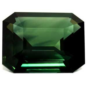 Szafir 20,16 ct, morski, szlif szmaragdowy