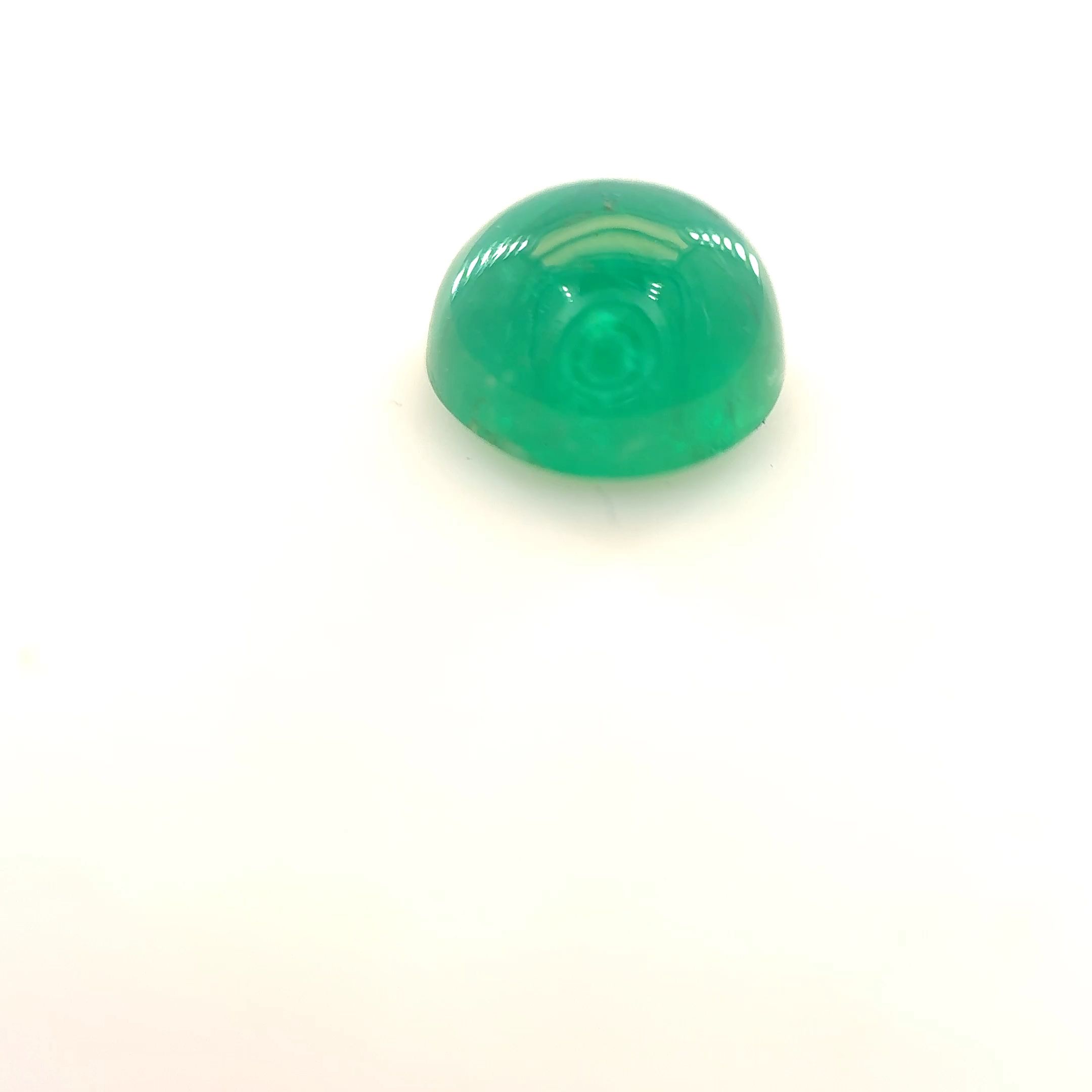 Szmaragd 1,46 ct, zielony, kaboszon