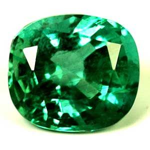 Szmaragd 1,13 ct, zielony, szlif cushion