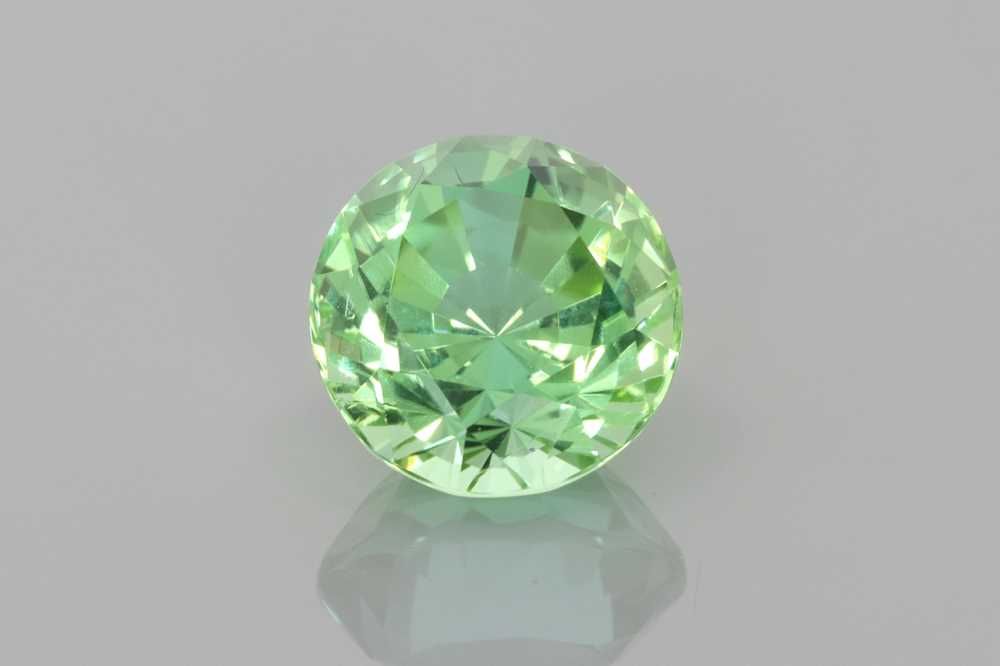 Turmalin 2,10 ct, zielony, szlif okrągły