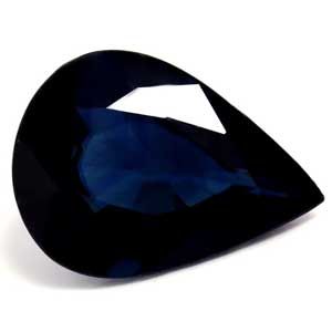 Szafir 2,11 ct, niebieski, szlif gruszka