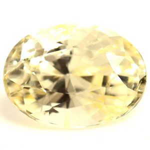 Szafir 1,60 ct, żółty, szlif owalny