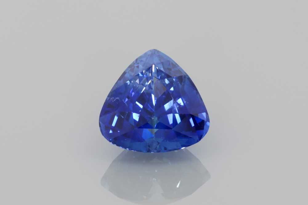 Szafir 2,09 ct, niebieski, szlif trilliant