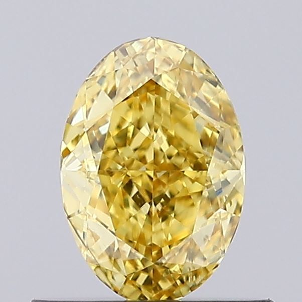 0.69 CT Fancy Vivid Yellow OVAL