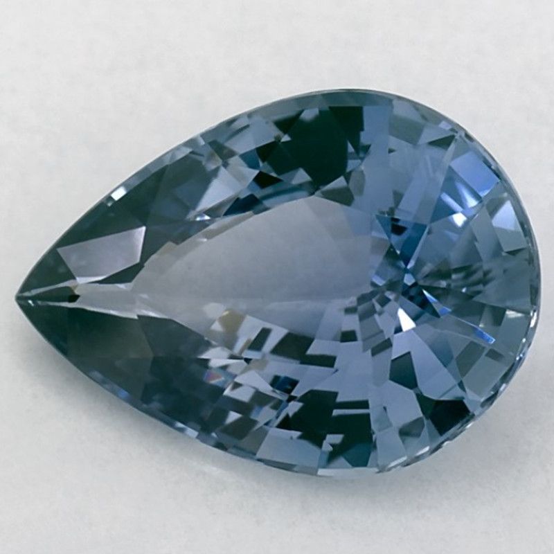 Szafir 2,37 ct, niebieski, szlif gruszka