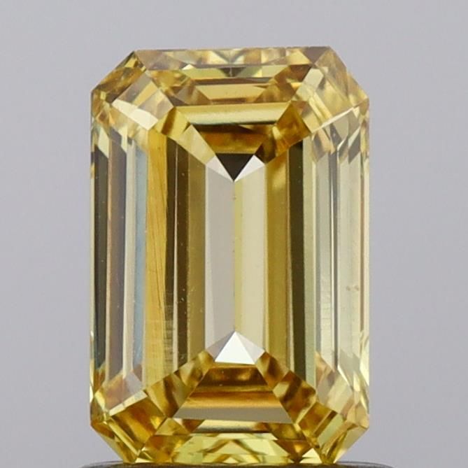 1.02 CT Fancy Vivid Yellow EMERALD