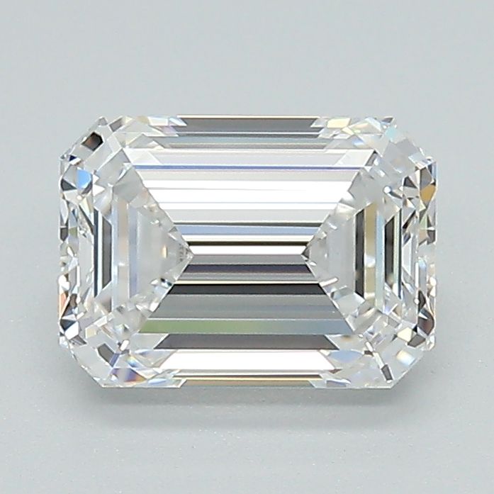 Diamant Émeraude 1.51 ct - Couleur D - Pureté VVS2