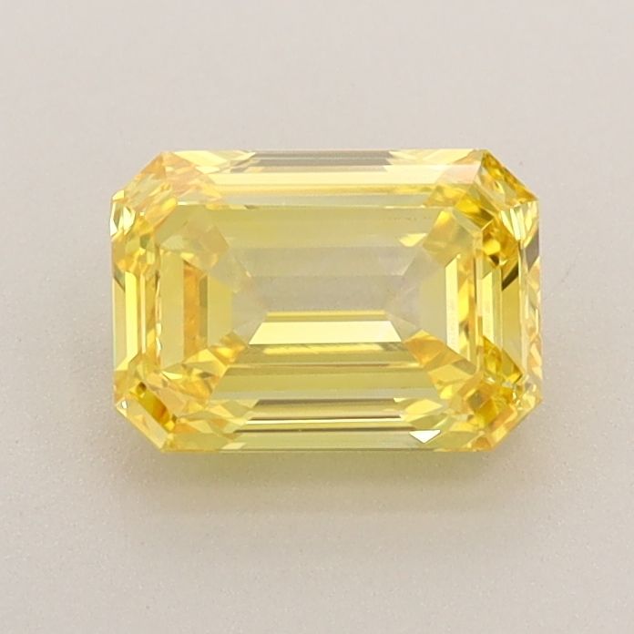 0.88 CT Fancy Vivid Yellow EMERALD