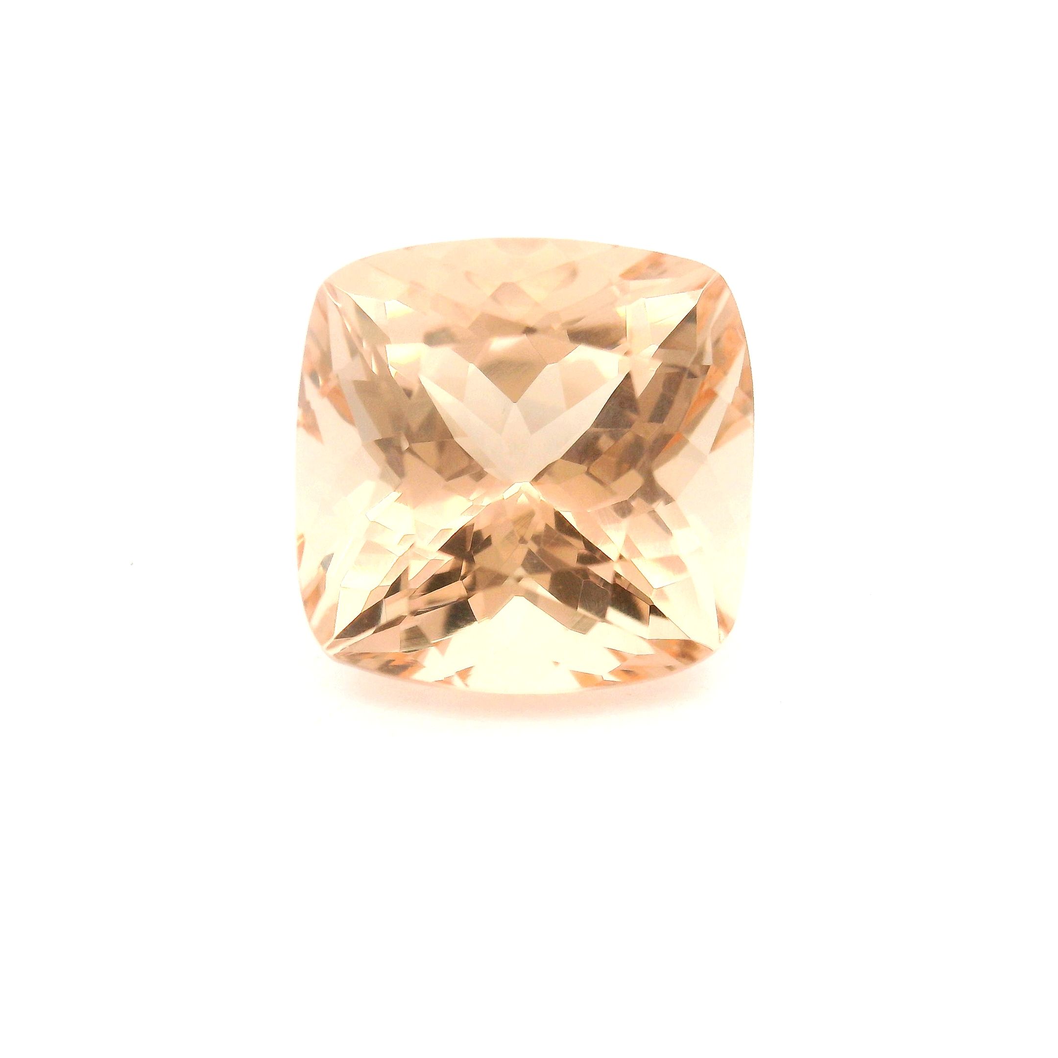 Morganit 5,52 ct, różowy, szlif cushion
