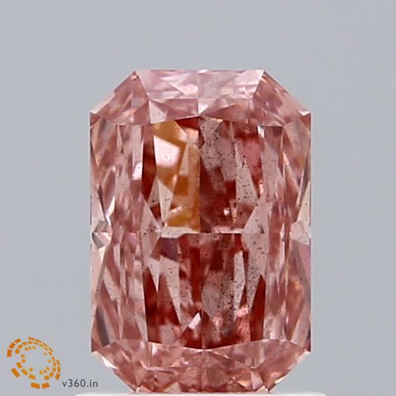 1.25 CT Fancy Vivid Brownish Pink RADIANT