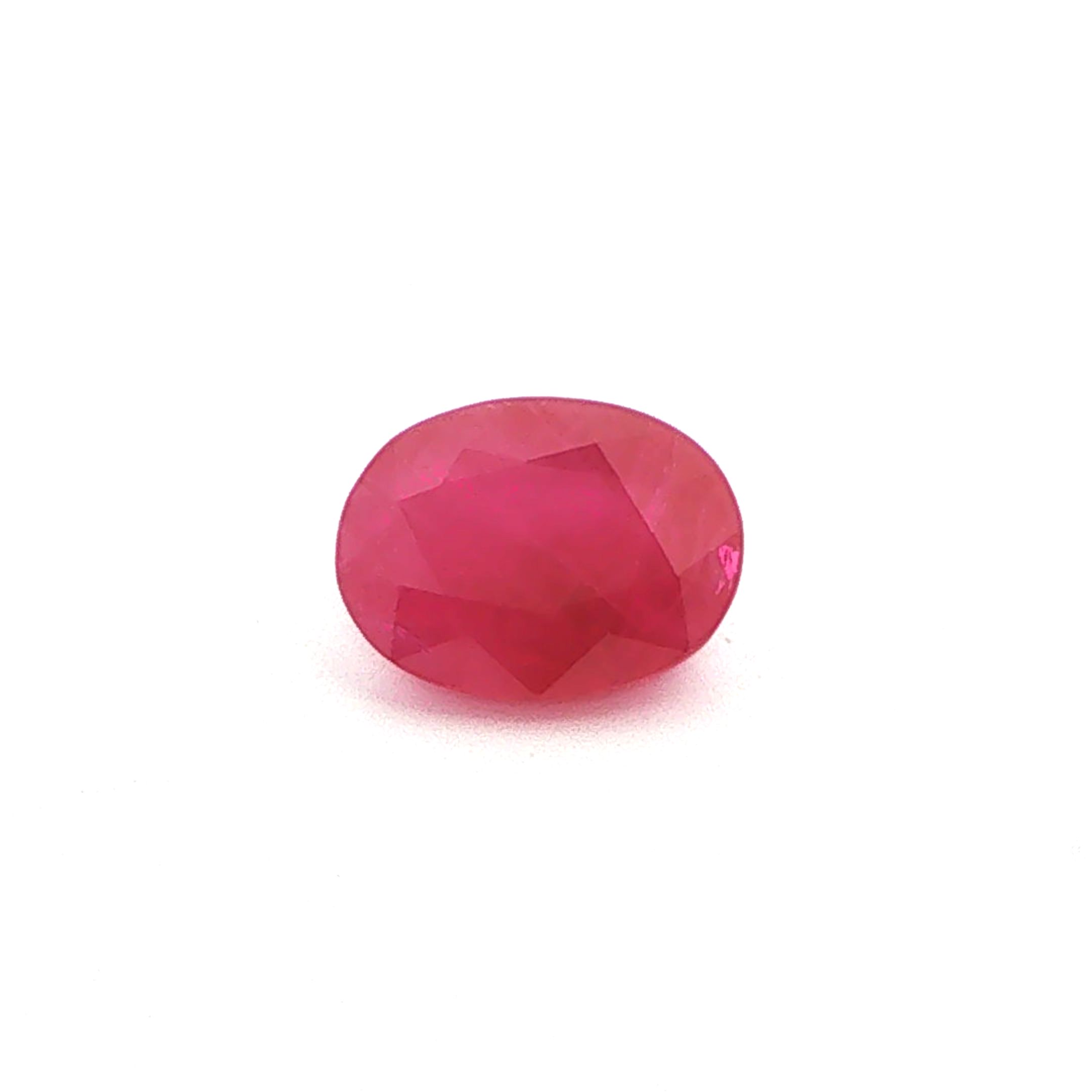 Rubin 3,62 ct, czerwony, szlif owalny