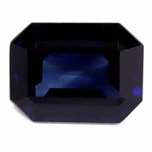 Szafir 1,81 ct, niebieski, szlif szmaragdowy