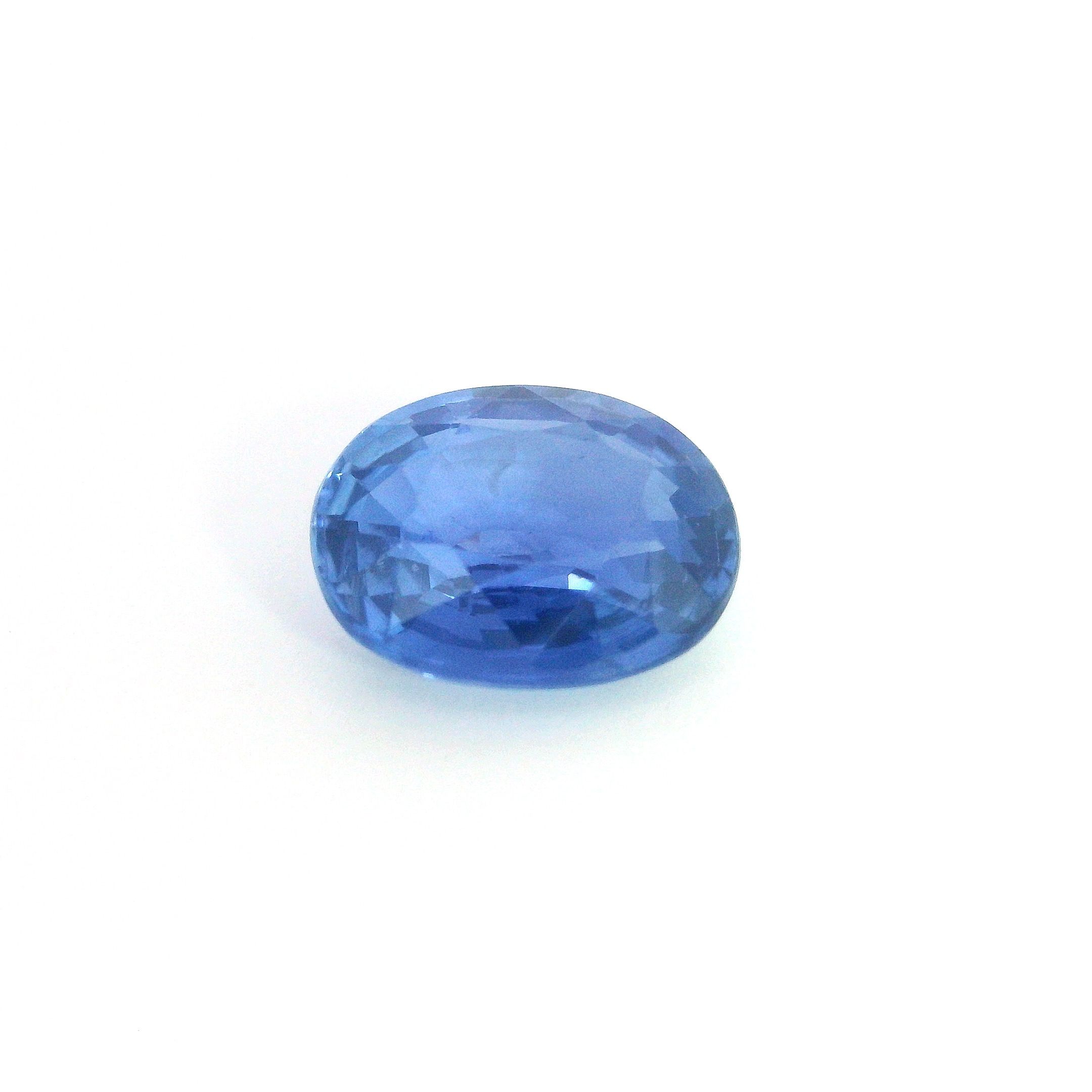 Szafir 3,52 ct, niebieski, szlif owalny