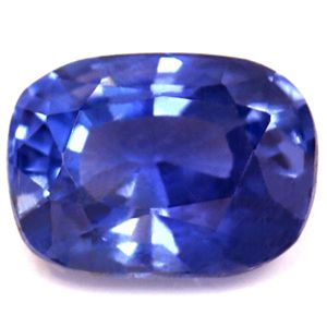 Szafir 1,03 ct, niebieski, szlif cushion