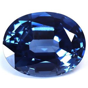 SAPPHIRE FACETED 3.14ct BLUE Vivid Blue EC SRILANKA NONE