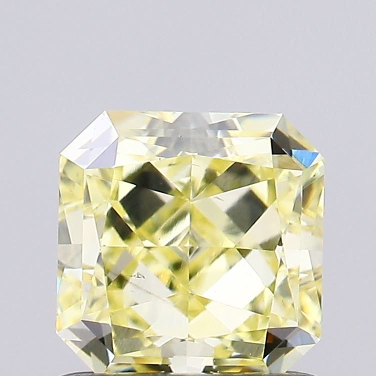 0.9 CT Fancy Light Yellow SQUARE RADIANT