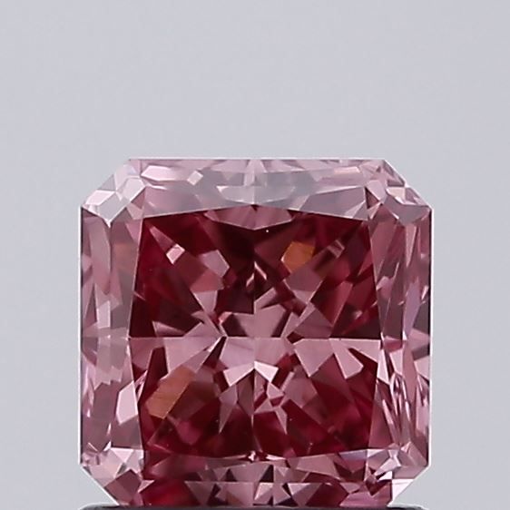 1.0 CT Fancy Deep Pink SQUARE RADIANT