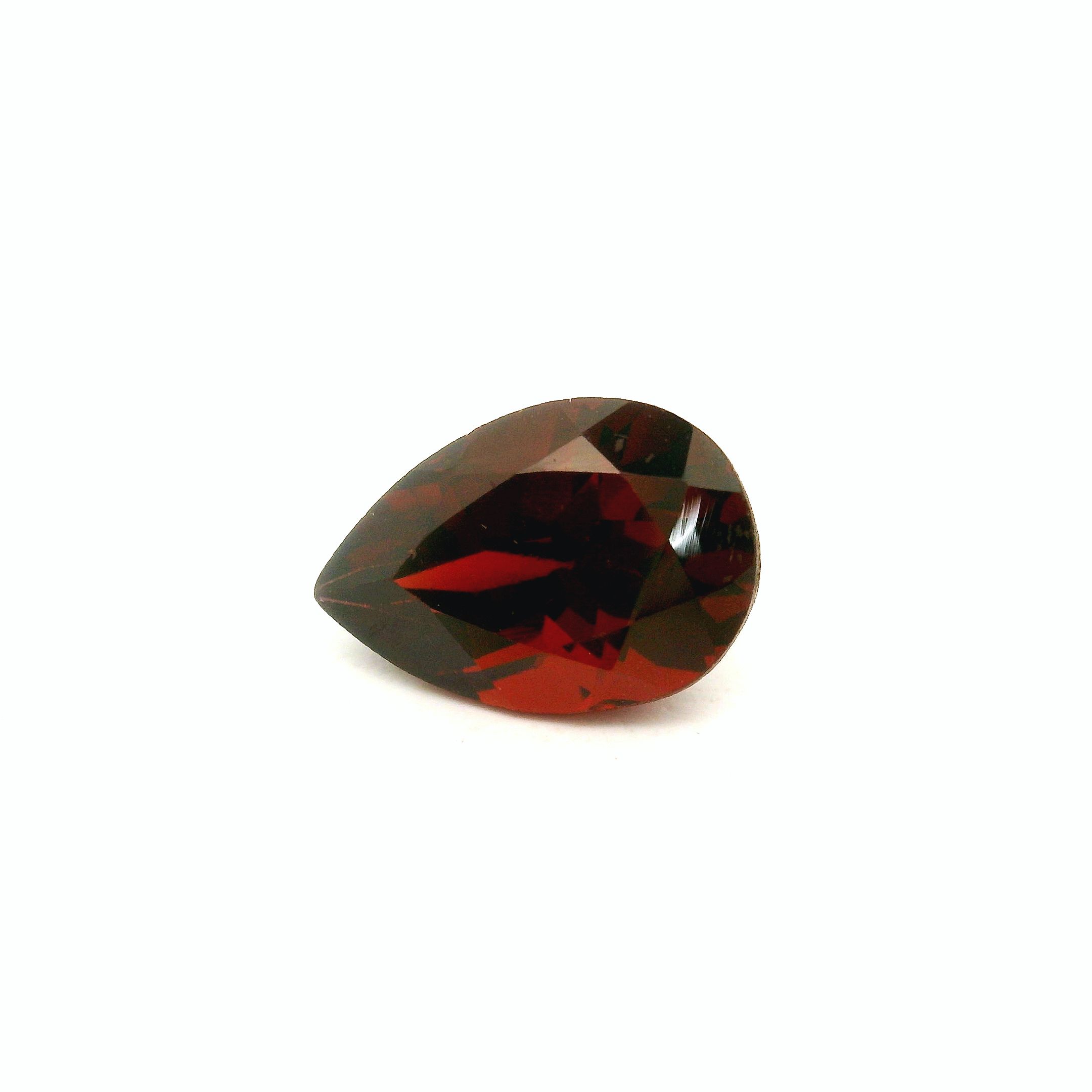 Granat 1,98 ct, czerwony, szlif gruszka