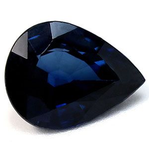 Szafir 2,14 ct, niebieski, szlif gruszka