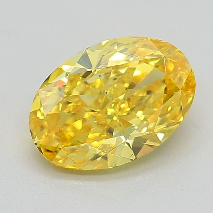 0.7 CT Fancy Vivid Yellow OVAL