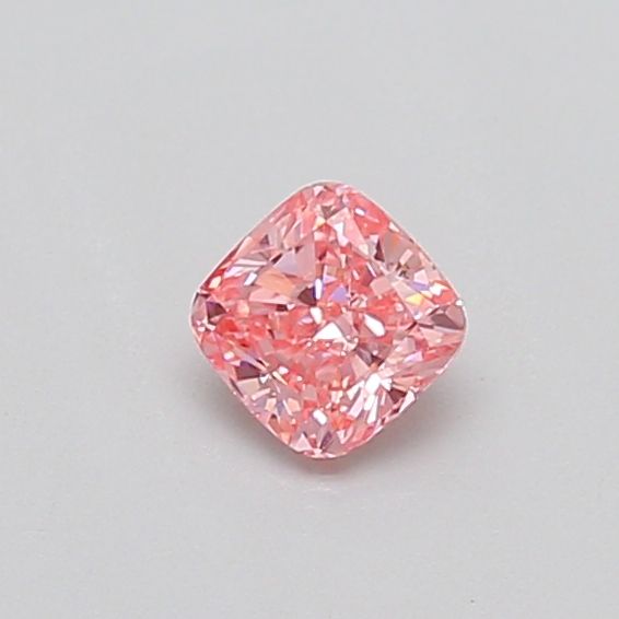 0.34 CT Fancy Intense Pink CUSHION BRILLIANT