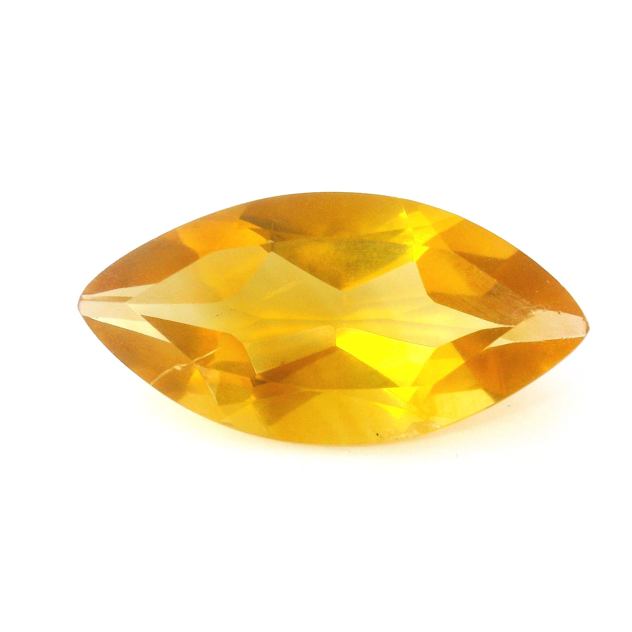 Cytryn 6,27 ct, żółty, szlif markiza