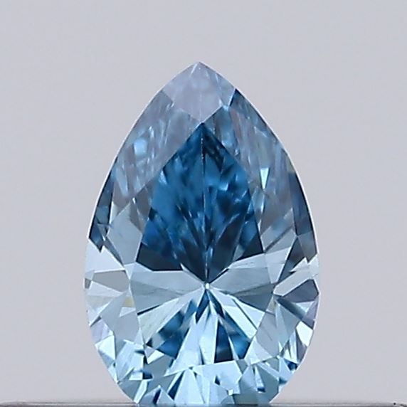 0.17 CT Fancy Vivid Blue PEAR